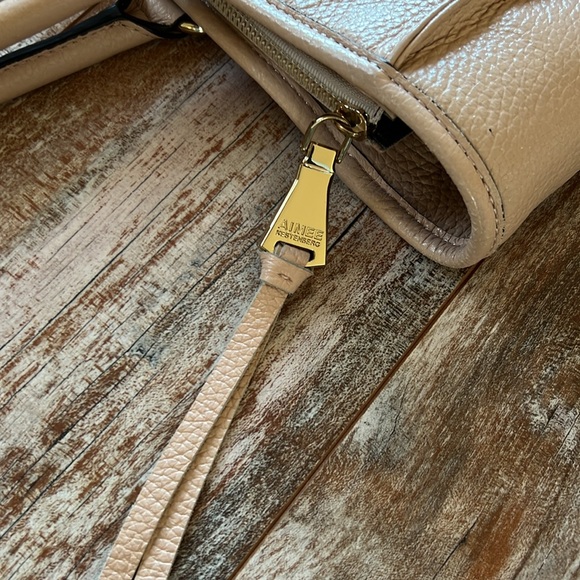 Aimee Kestenberg Pink Pebbled Leather Tote Bag Purse - Picture 5 of 11